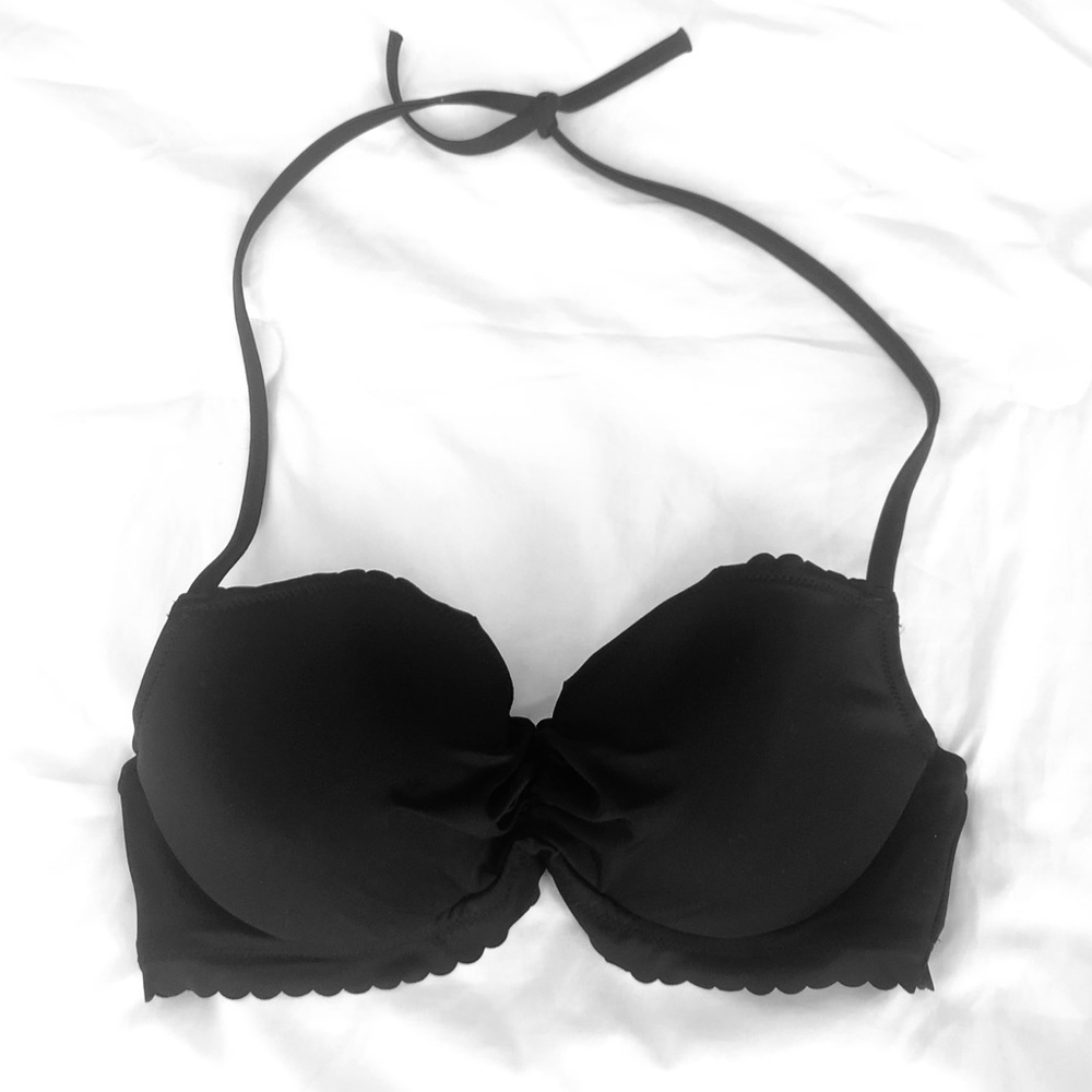 Victoria’s Secret Black Push Up Bikini Top 36C